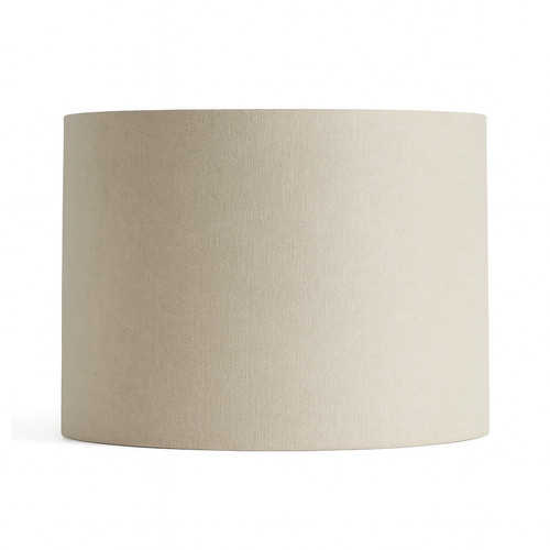 28cm cream linen drum lamp - cream,
