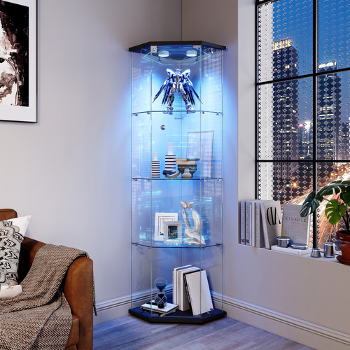 Glass display cabinet - cabinet, corner