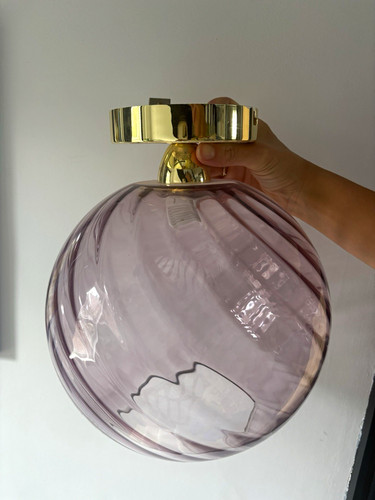 Made purple glass globe - purple,