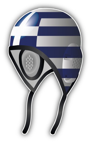 Greece flag water polo cap - water,