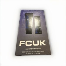 FCUK Mens Sport Body Duo BNIB Body Spray Hair & Body Wash Gift Set