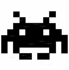 Space invaders gaming Retro Vinyl Decal for Car laptop Window Wall Kids room