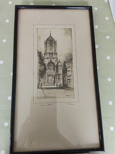 Vintage robson etching - f.,