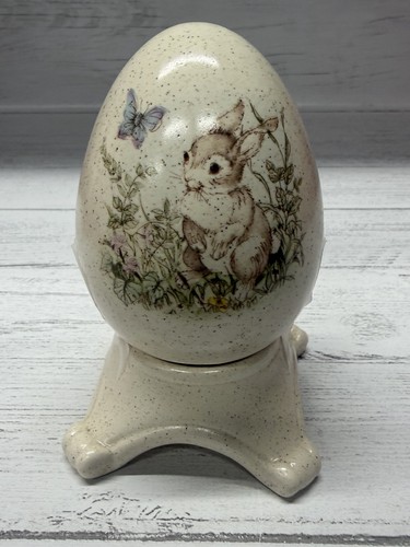 Vintage easter egg bunny - egg,