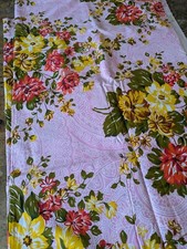 Vintage Style Pink Floral material cotton Fabric Rose 153x192cm Shabby Chic New