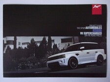 RANGE ROVER SPORT KAHN RS600 V8 SUPERCHARGED orig 2011 UK Mkt Sales Brochure