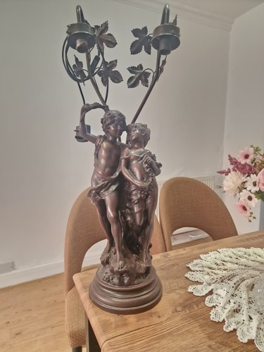 Vintage spelter bronze figural