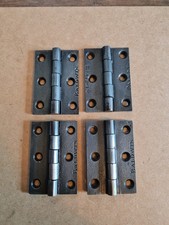 Two Pairs of old 3" baldwin Door hinges cast iron 200