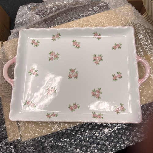 Ceramic floral tray tea - floral,
