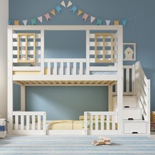 Double Bunk Bed for Kids, 3ft