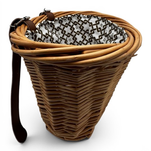 Wicker bicycle basket with - bicycle,