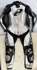 Held HRD One Piece Motorcycle Racing Leather Tracksuit Black & White