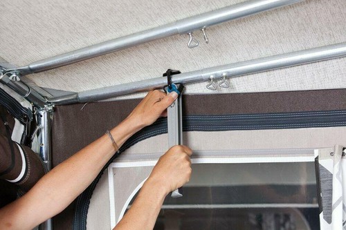 Awning pole tensioner - pole,