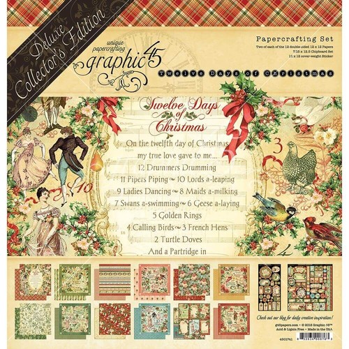Graphic x12 twelve days - graphic, 12"x12"