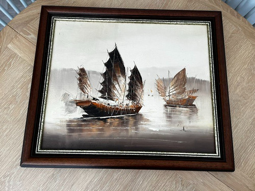 Vintage signed impasto - vintage,