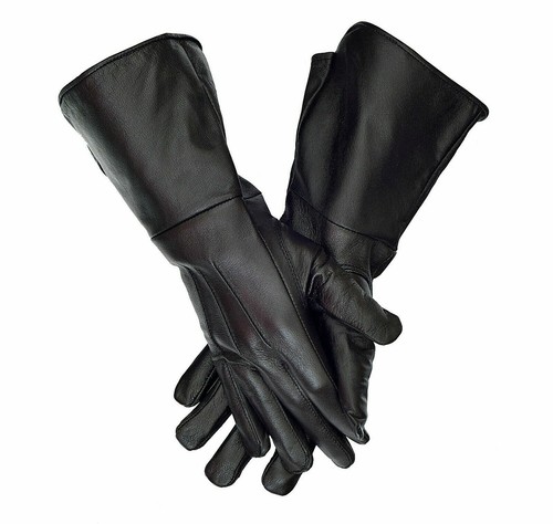 Leather gloves men medieval - leather,