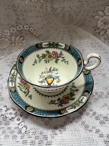 Aynsley antique blue border - blue,