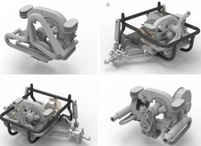 Knight Customs Sand Scorcher Flat 4 engine