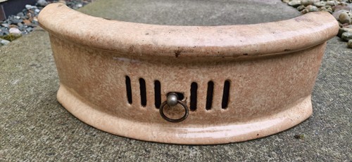 Vintage enamel fire ash - vintage, pan