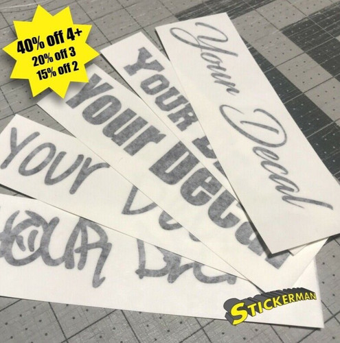 Custom text vinyl lettering - custom,