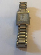 Bijoux Terner - Large gents square silver wristwatch - Untested