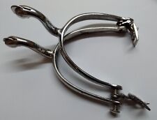 HCav Uniform Spurs Chrome Household Cavalry & RHA British Army Spec Swan Neck