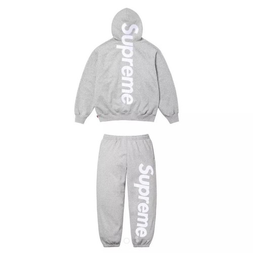 Supreme satin applique - supreme, hooded