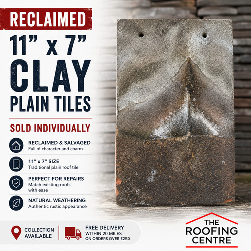 Reclaimed clay plain roof - reclaimed,
