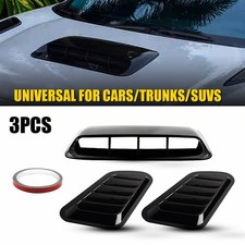 New Universal Car Hood Scoop Decorative Cover Turbo Bonnet Air Flow Intake Vent