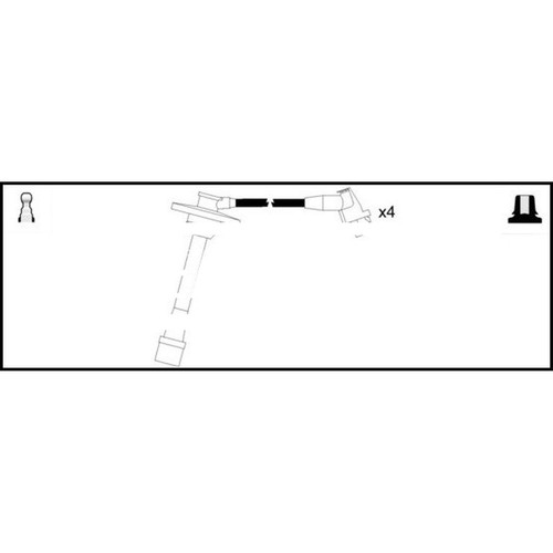 Leads ignition cables kit - leads,