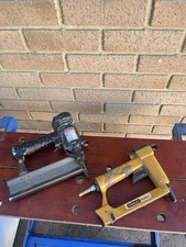 Professional Pneumatic Air Stapler Nail Tack Guns X 2 Working Order Stanley Atro