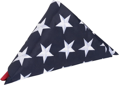 Cotton folded american flag - cotton,