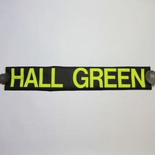Hall Green bus blind destination vintage 1994 Birmingham Midland Red 