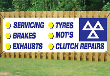 MOT TEST & REPAIR CENTRE GARAGE SIGN BANNER waterproof PVC with Eyelets NM008