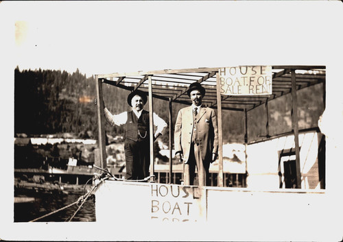 Vtg photo house boat - photo, boat,