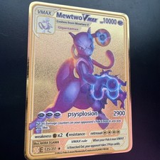 MewTwo Vmax HP10000 Gold Metal