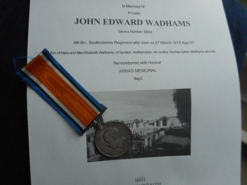 Casualty silver war medal - medal, to