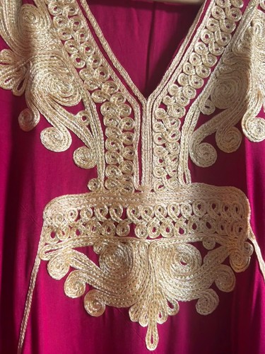 Moroccan kaftan abaya hot pink - moroccan,