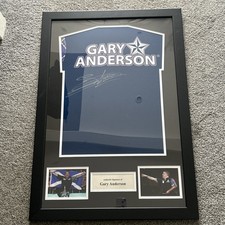 Gary Anderson Signed Framed