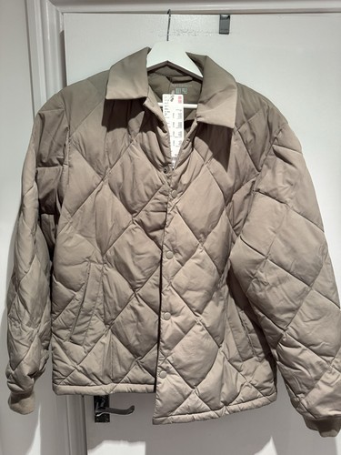 Uniqlo beige puffer - beige,