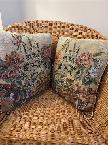 Pair vintage tapestry - pair, 2
