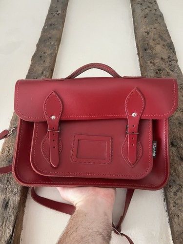 Zatchels red leather satchel - zatchels,