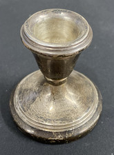 Vintage Weighted C Ltd 1982 Sterling Silver Candlestick Holder