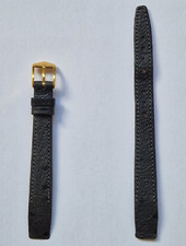 Hirsch Black Ostrrich Grain