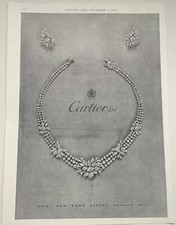 Cartier Jewellery Original Vintage Advert Dated Nov 1, 1962