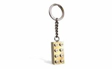 LEGO Classic: Gold Brick (2x4) keyring / keychain