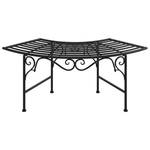Tree bench 113 black steel - tree,