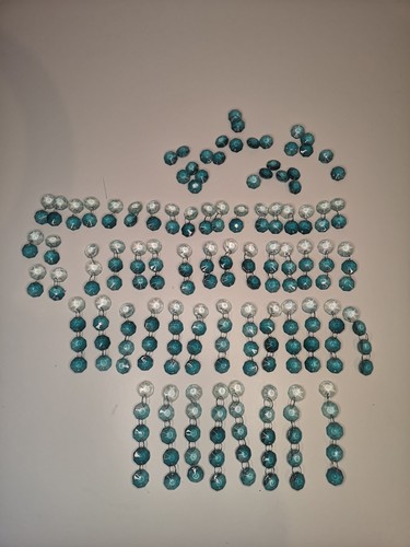 200 turquoise clear glass - 200,