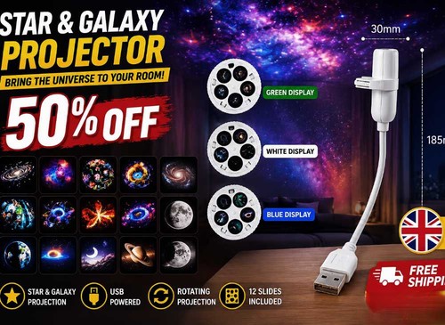 Galaxy projector night - 1,