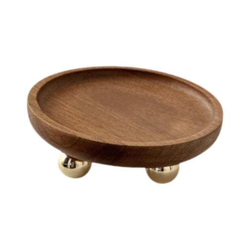 Wooden serving tray organizer - wooden,